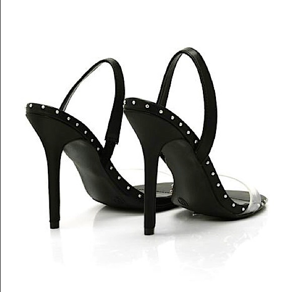 Studded Black Heels - Picture 3 of 8